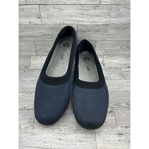 Clarks Cloudsteppers Sillian 2.0 Moon Navy Blue Slip On Loafers Women Size 9.5M